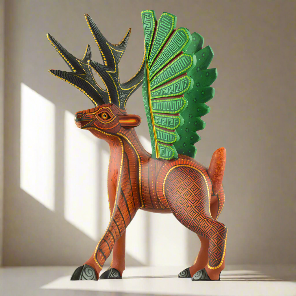 Deer Alebrije Oaxacan Wood Carving | magiamexica.com – Magia Mexica
