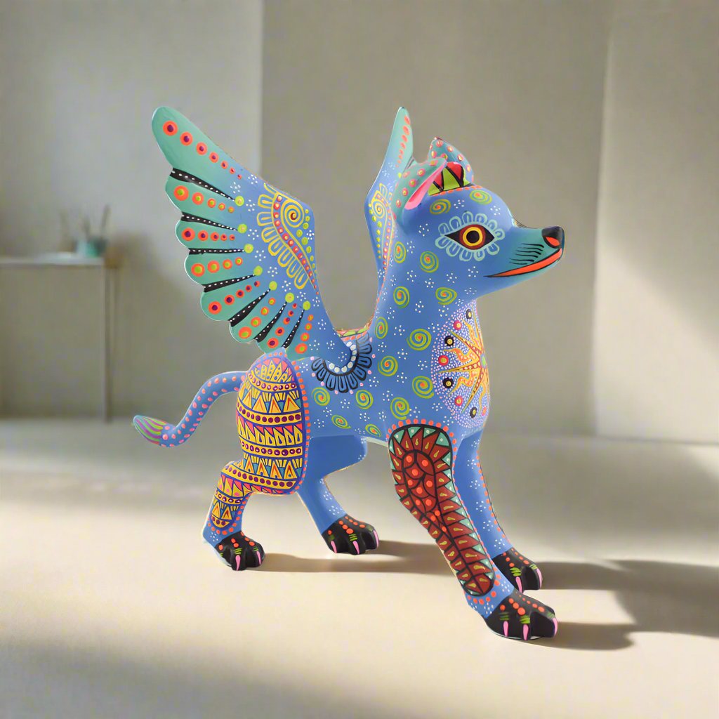 Dante Dia de Muertos Alebrije Oaxacan Wood Carving | magiamexica
