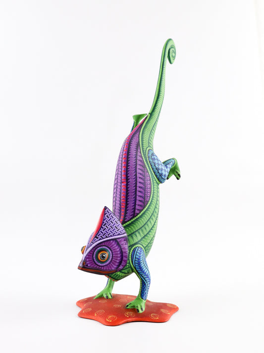 Chameleon Alebrije Oaxacan Wood Carving