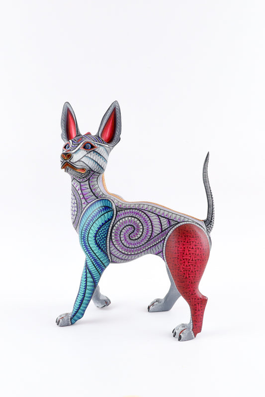 Dog Alebrije Oaxacan Wood Carving
