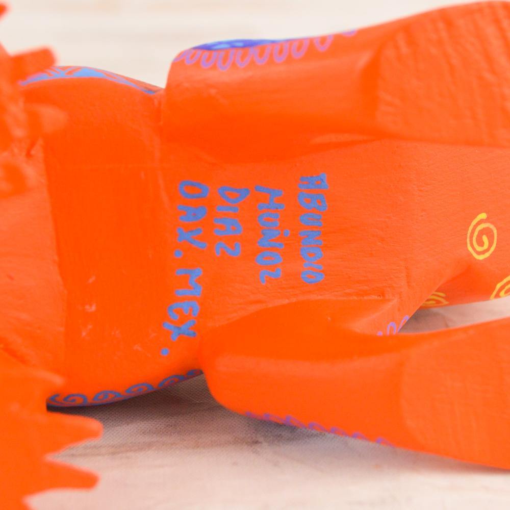 Alebrije Oaxacan Wood Carving Chameleon - Magia Mexica