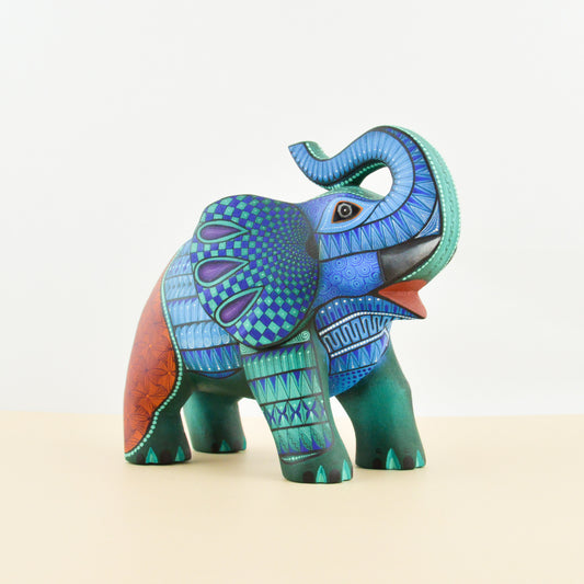 Elephant Alebrije Oaxacan Wood Carving - magiamexica.com