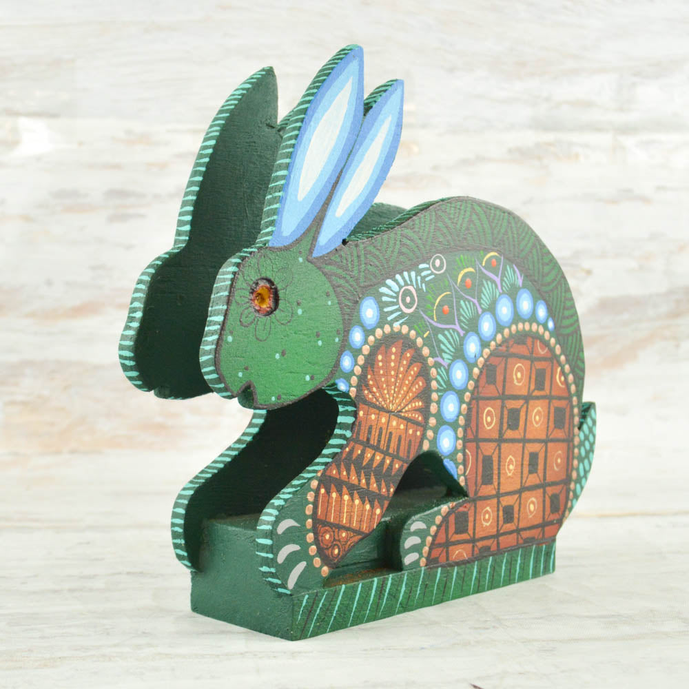 Rabbit Napkin Holder - Alebrije Huichol Mexican Folk art magiamexica.com