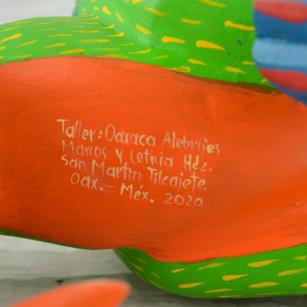 Alebrije Oaxacan Wood Carving Set Pepita and Dante - Magia Mexica