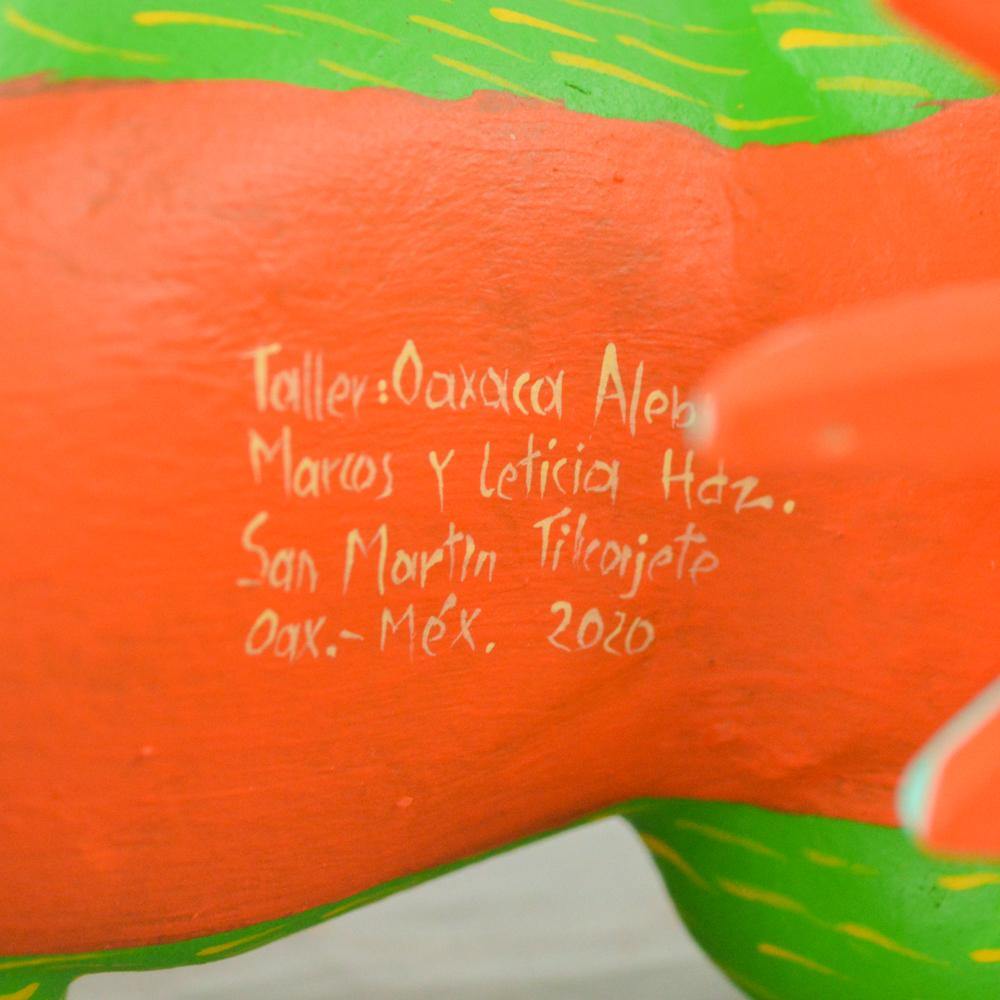 Alebrije Oaxacan Wood Carving Set Pepita and Dante - Magia Mexica