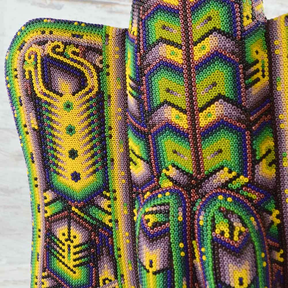 Huichol Art Beaded Animals Eagle - Magia Mexica