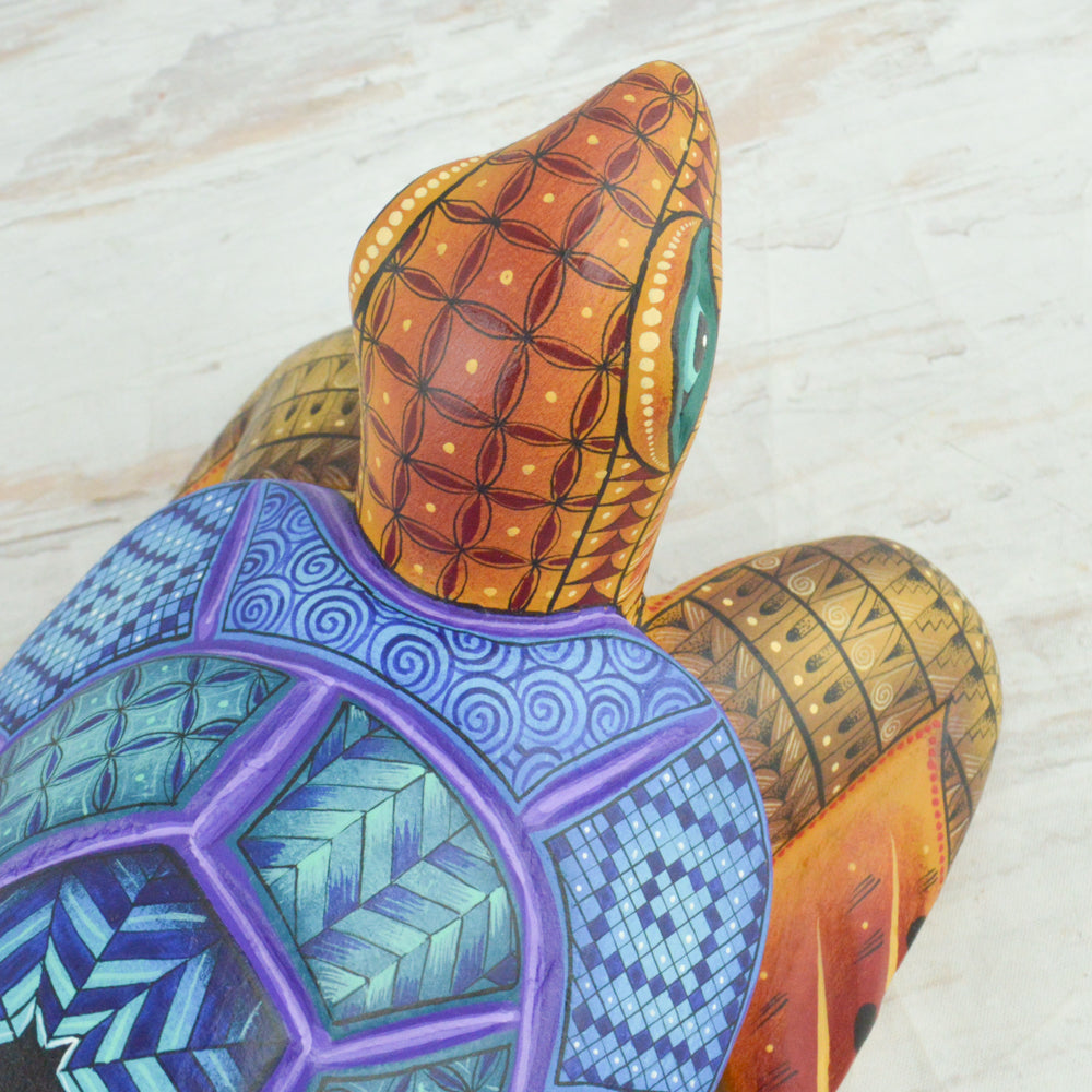 Turtle Alebrije Oaxacan Wood Carving - Magia Mexica