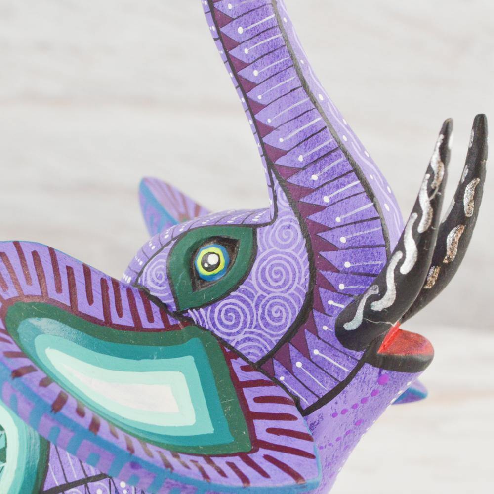 Alebrije Oaxacan Wood Carving Elephant - Magia Mexica