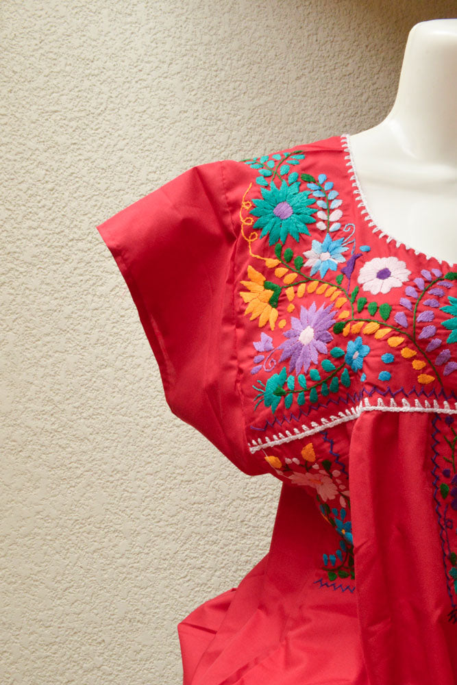 Embroidered Mexican Dress | Magia Mexica short Embroidered Mexican Dress | Magia Mexica short