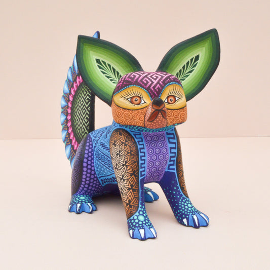 Fox Alebrije Oaxacan Wood Carving - Magia Mexica