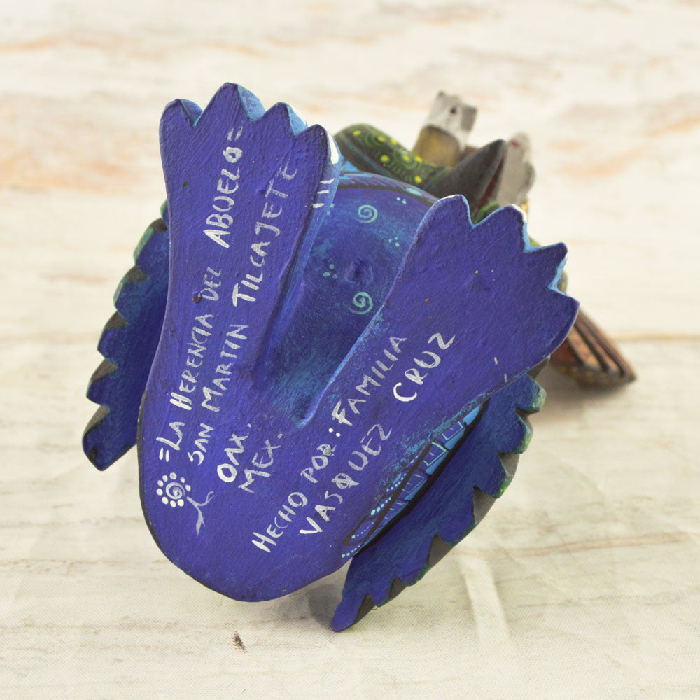 Eagle- owl Alebrije Oaxacan Wood Carving - Alebrije Huichol Mexican Folk art magiamexica.com