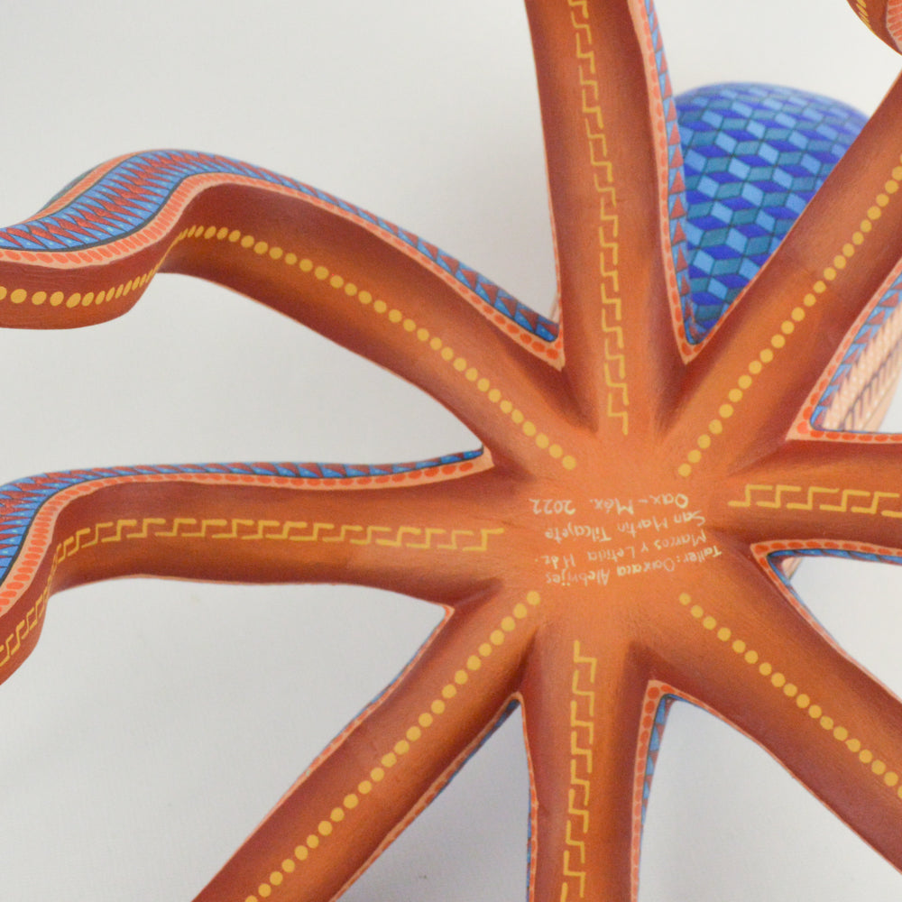 Octopus Alebrije Oaxacan Wood Carving - magiamexica.com