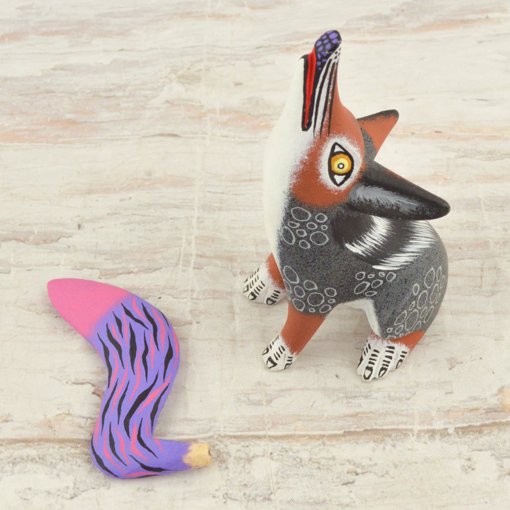Coyote Alebrije Oaxacan Wood Carving - magiamexica.com