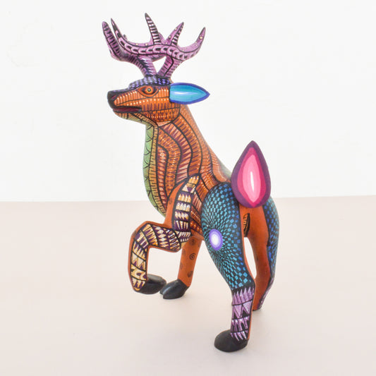 Deer Alebrije Oaxacan Wood Carving  - magiamexica.com