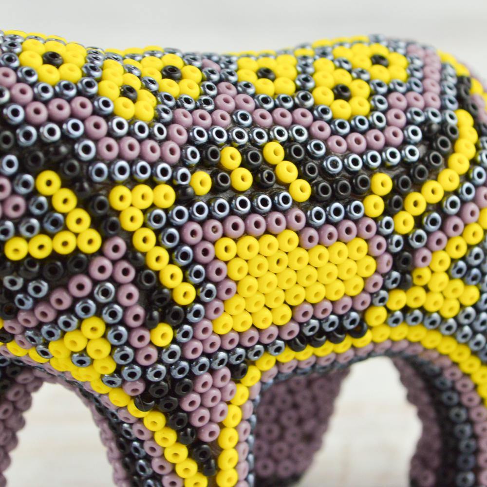 Huichol Art Beaded Animals Bears - Magia Mexica