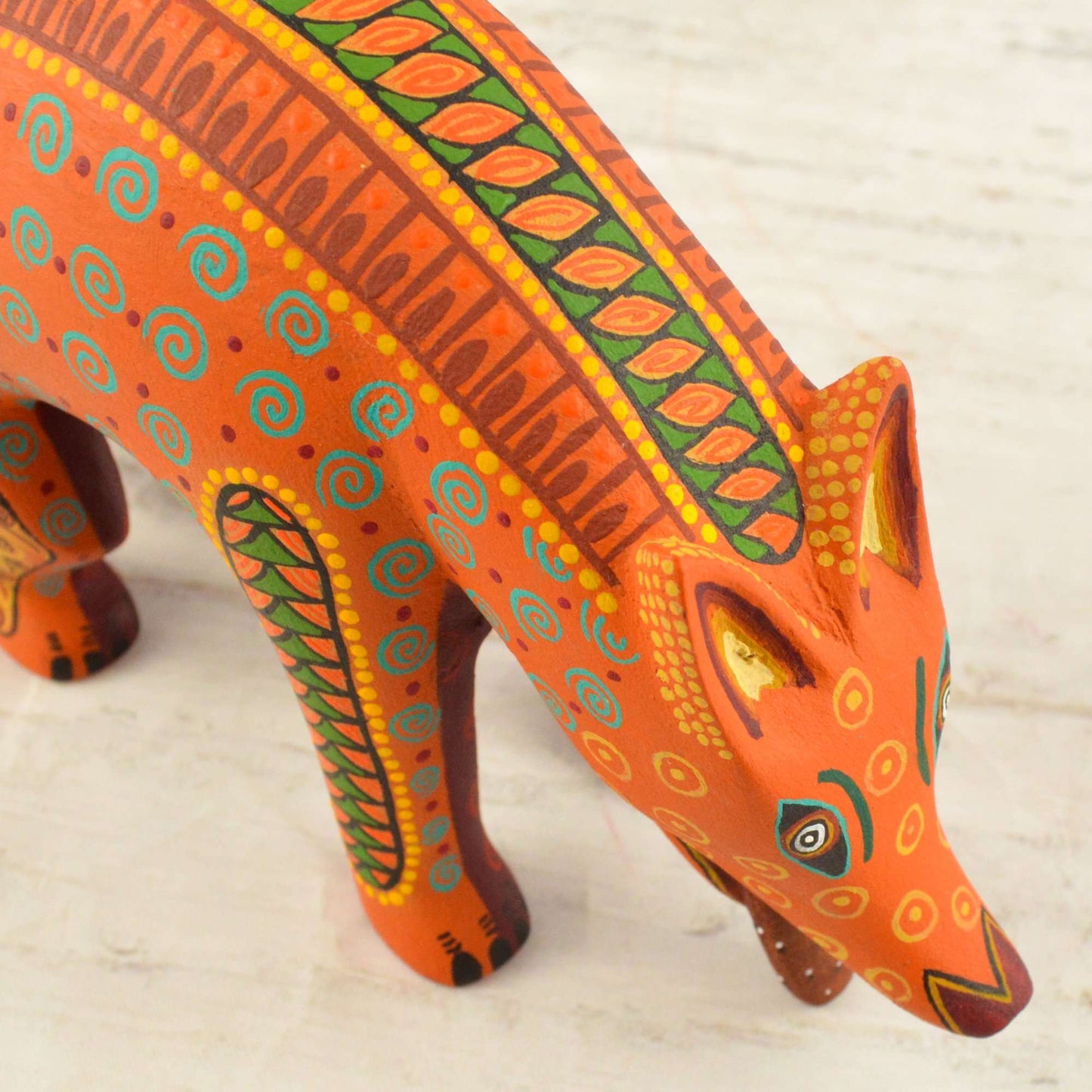 Coyote Alebrije Oaxacan Wood Carving - Alebrije Huichol Mexican Folk art magiamexica.com