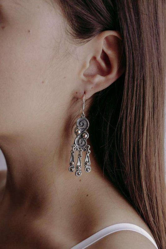 Earrings Queen - Alebrije Huichol Mexican Folk art magiamexica.com