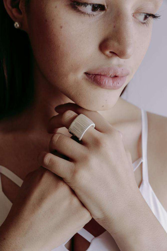 Ring Lines 2 - Alebrije Huichol Mexican Folk art magiamexica.com