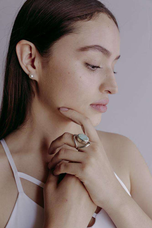 Ring Sapphire - Alebrije Huichol Mexican Folk art magiamexica.com