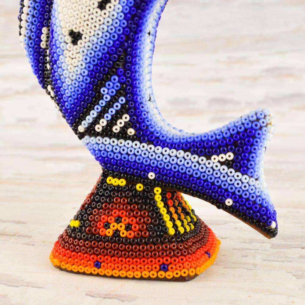 Sailfish Huichol Art - Alebrije Huichol Mexican Folk art magiamexica.com