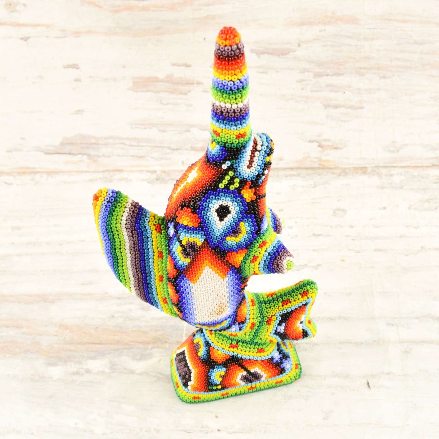 Sailfish Huichol Art - Alebrije Huichol Mexican Folk art magiamexica.com