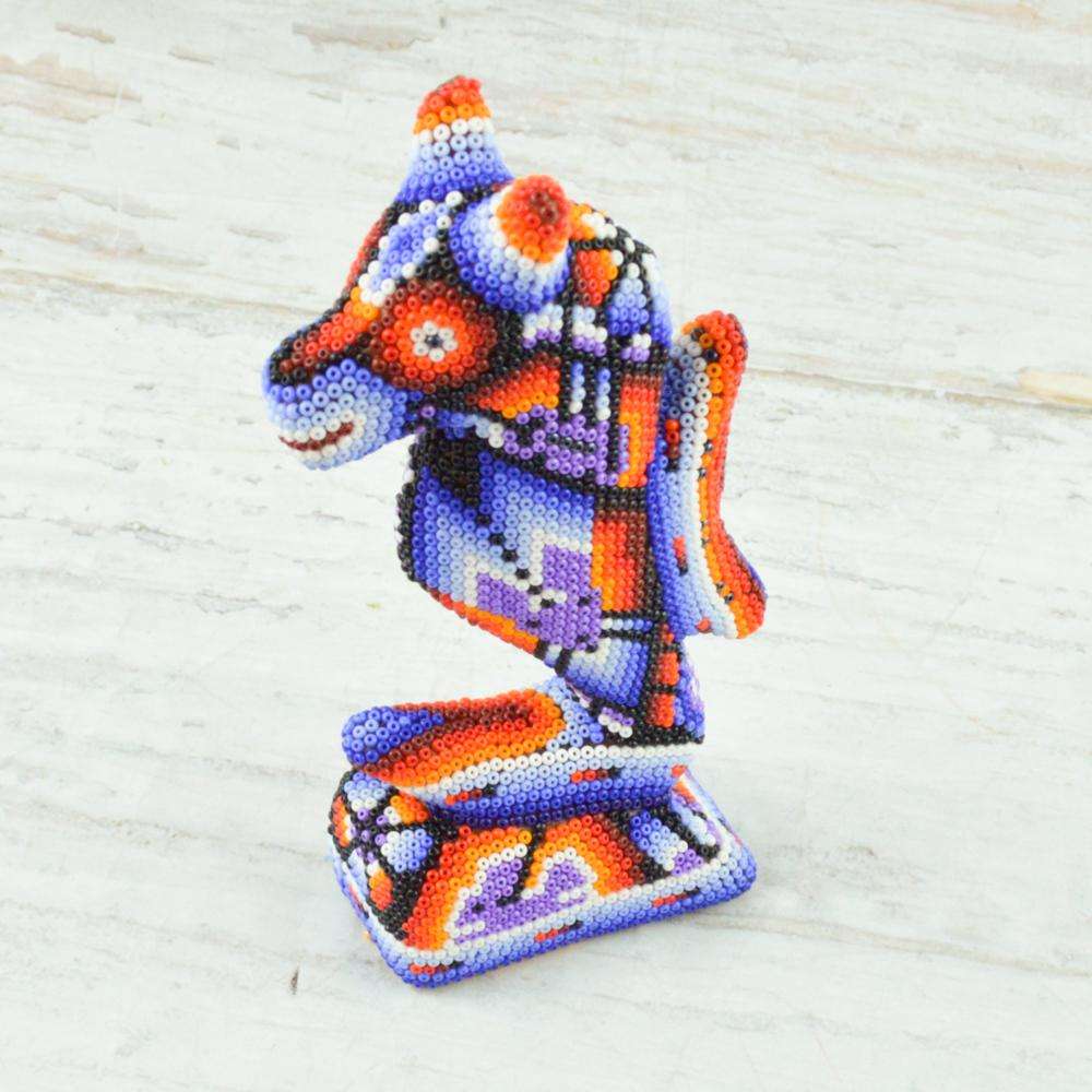 Seahorse Huichol Art - Alebrije Huichol Mexican Folk art magiamexica.com