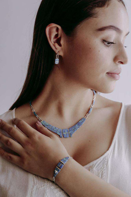 Set Aqua - Alebrije Huichol Mexican Folk art magiamexica.com