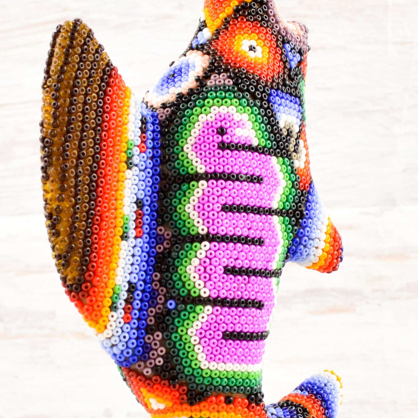 Swordfish Huichol Art - Alebrije Huichol Mexican Folk art magiamexica.com