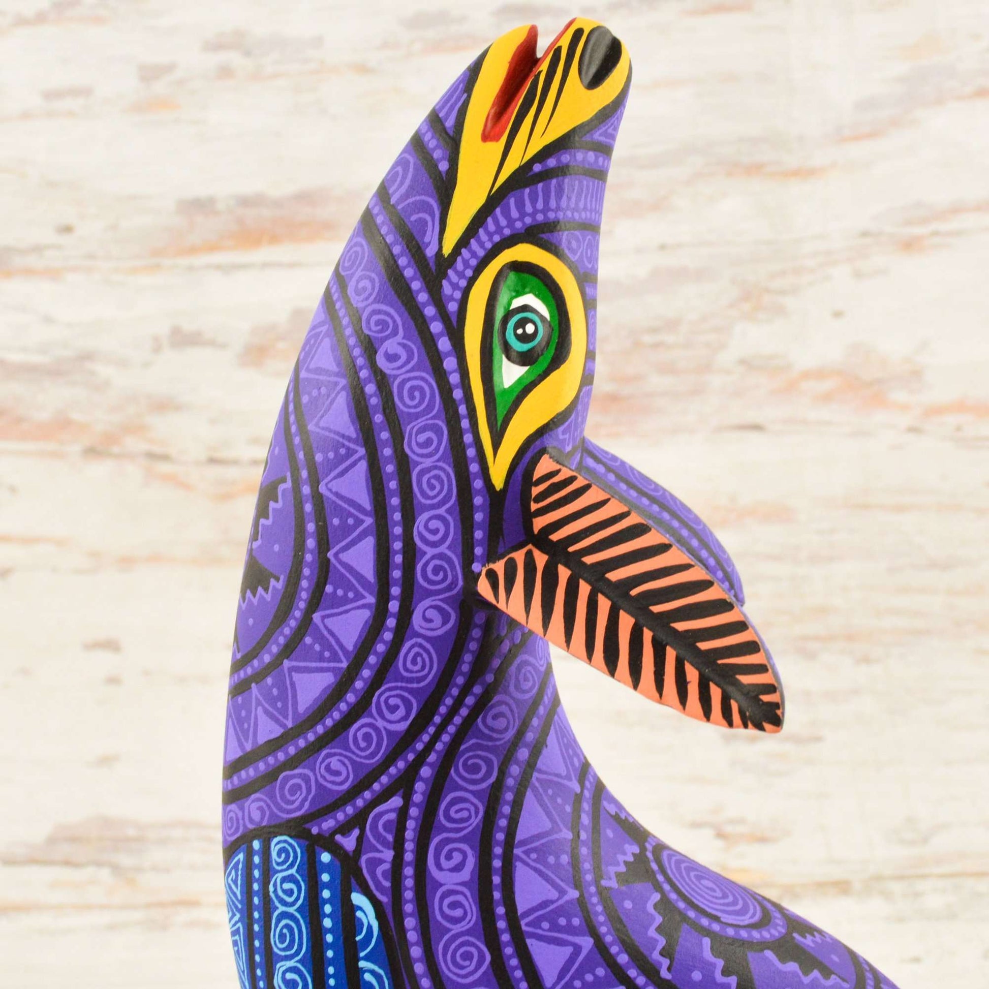 Wolf Alebrije Oaxacan Wood Carving - Alebrije Huichol Mexican Folk art magiamexica.com