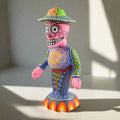 Catrina Dia de Muertos alebrije oaxacan Wood Carving - magiamexica.com