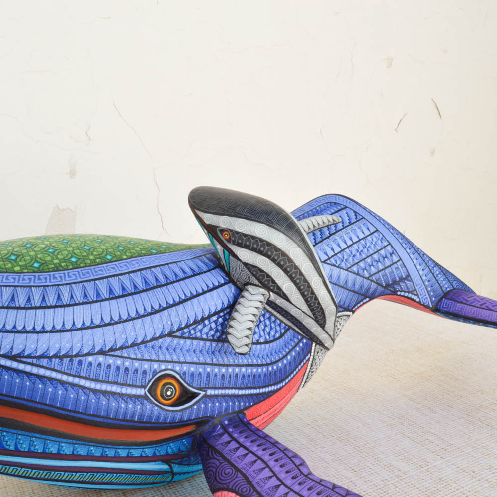 Whale Alebrije Oaxacan Wood Carving
