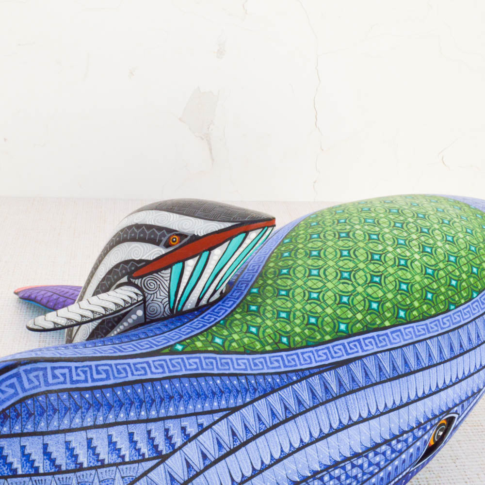 Whale Alebrije Oaxacan Wood Carving