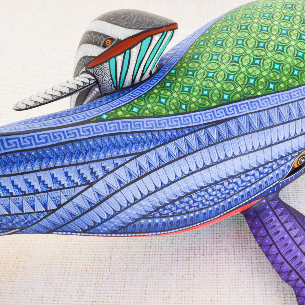 Whale Alebrije Oaxacan Wood Carving