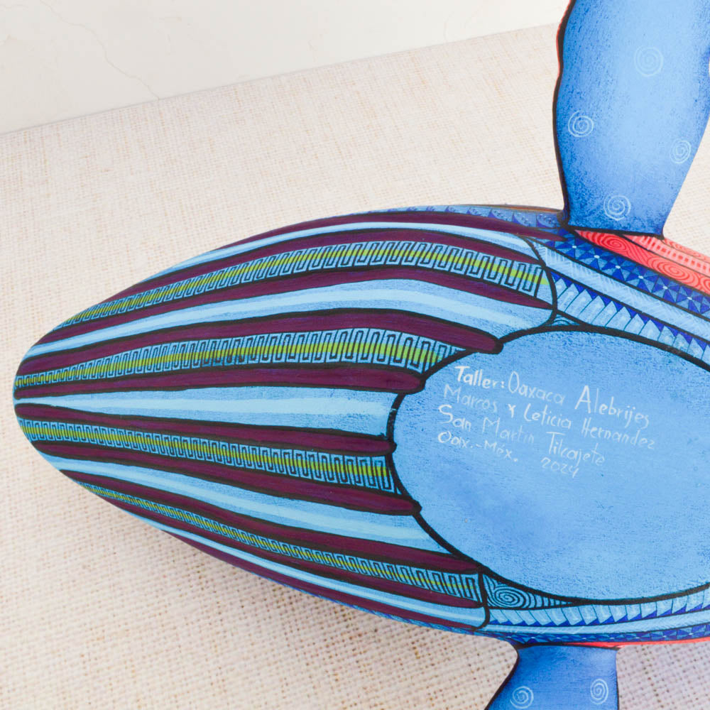 Whale Alebrije Oaxacan Wood Carving