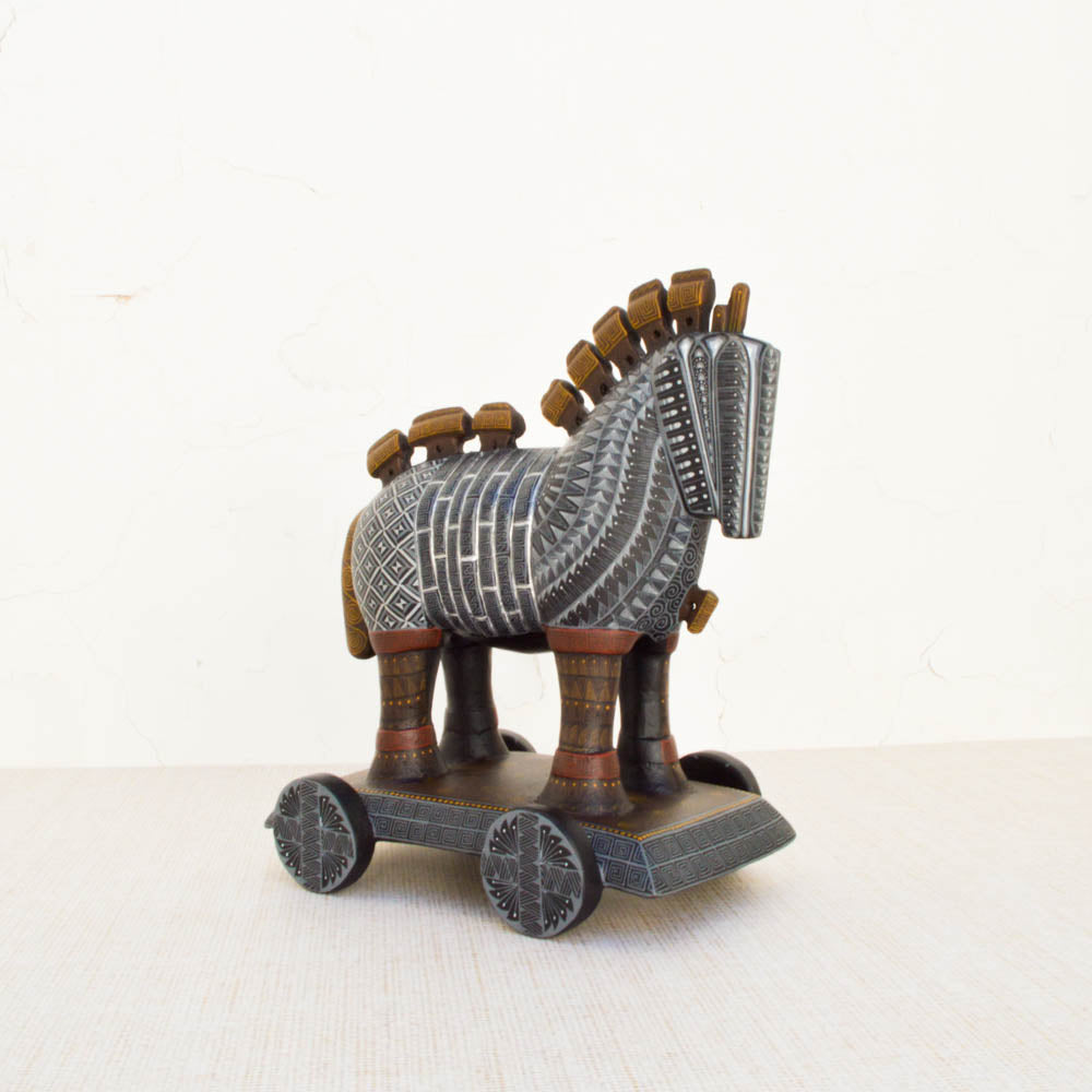 Trojan Horse Alebrije Oaxacan Wood Carving