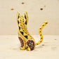 Alebrije Cat Oaxacan Wood Carving - magiamexica.com