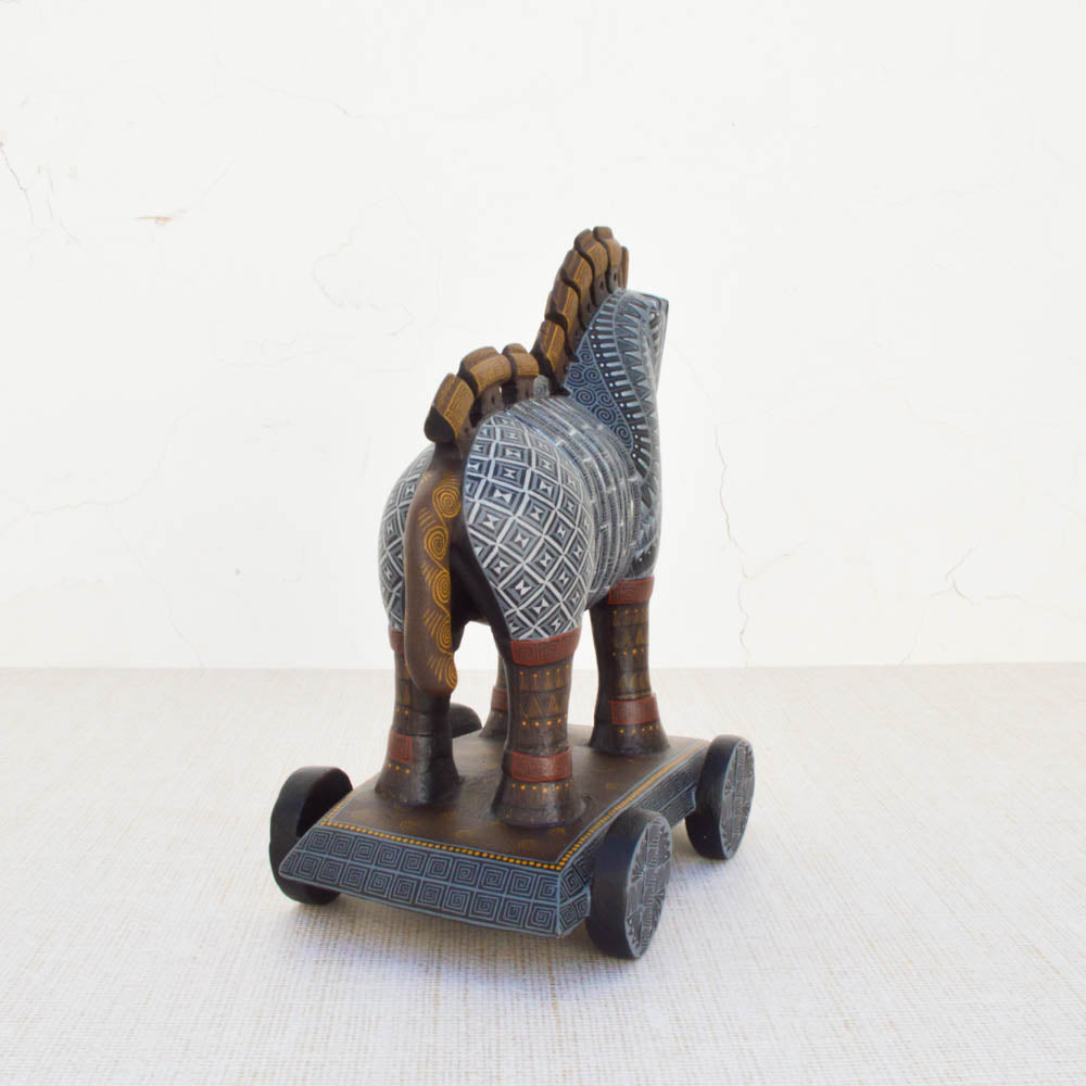 Trojan Horse Alebrije Oaxacan Wood Carving