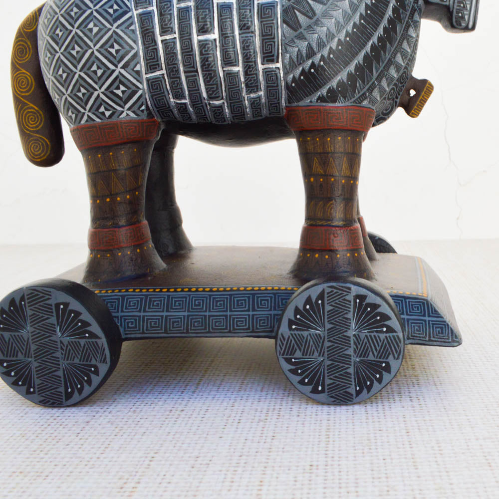 Trojan Horse Alebrije Oaxacan Wood Carving