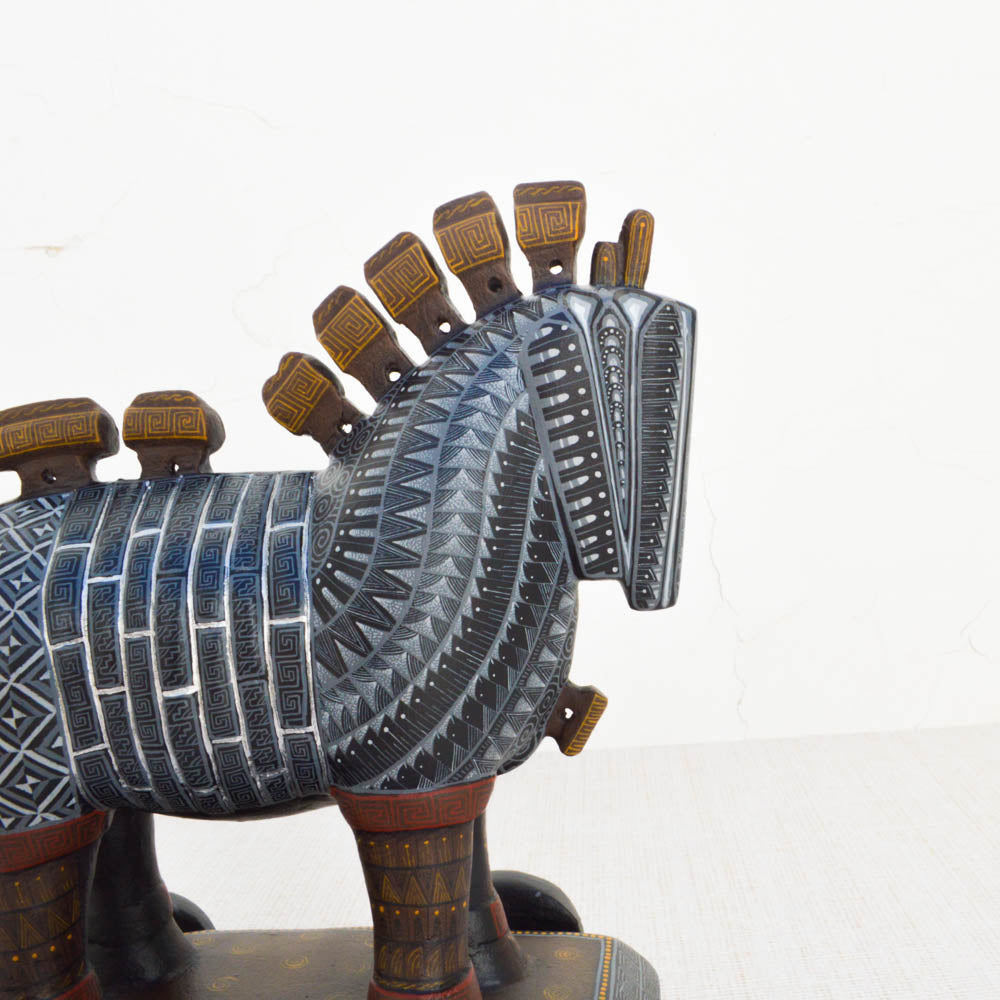 Trojan Horse Alebrije Oaxacan Wood Carving