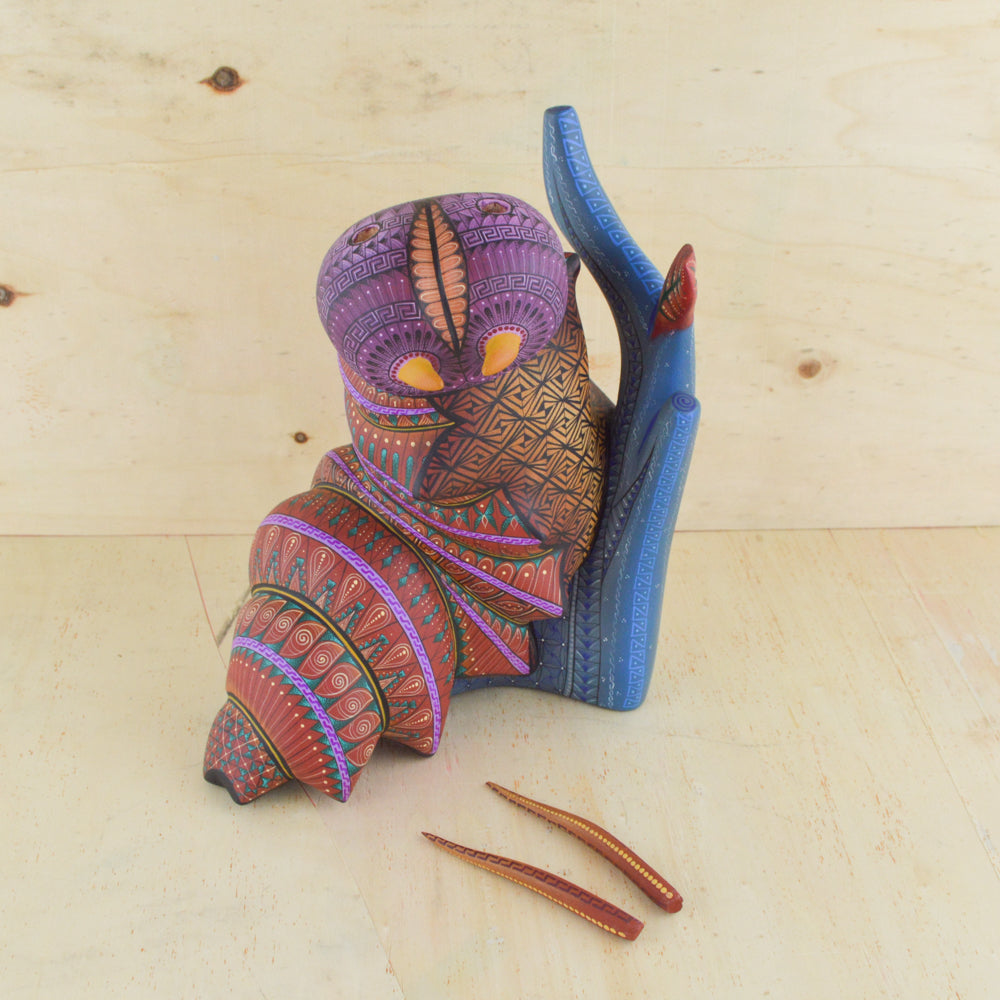 Caterpillar Alebrije Oaxacan Wood Carving