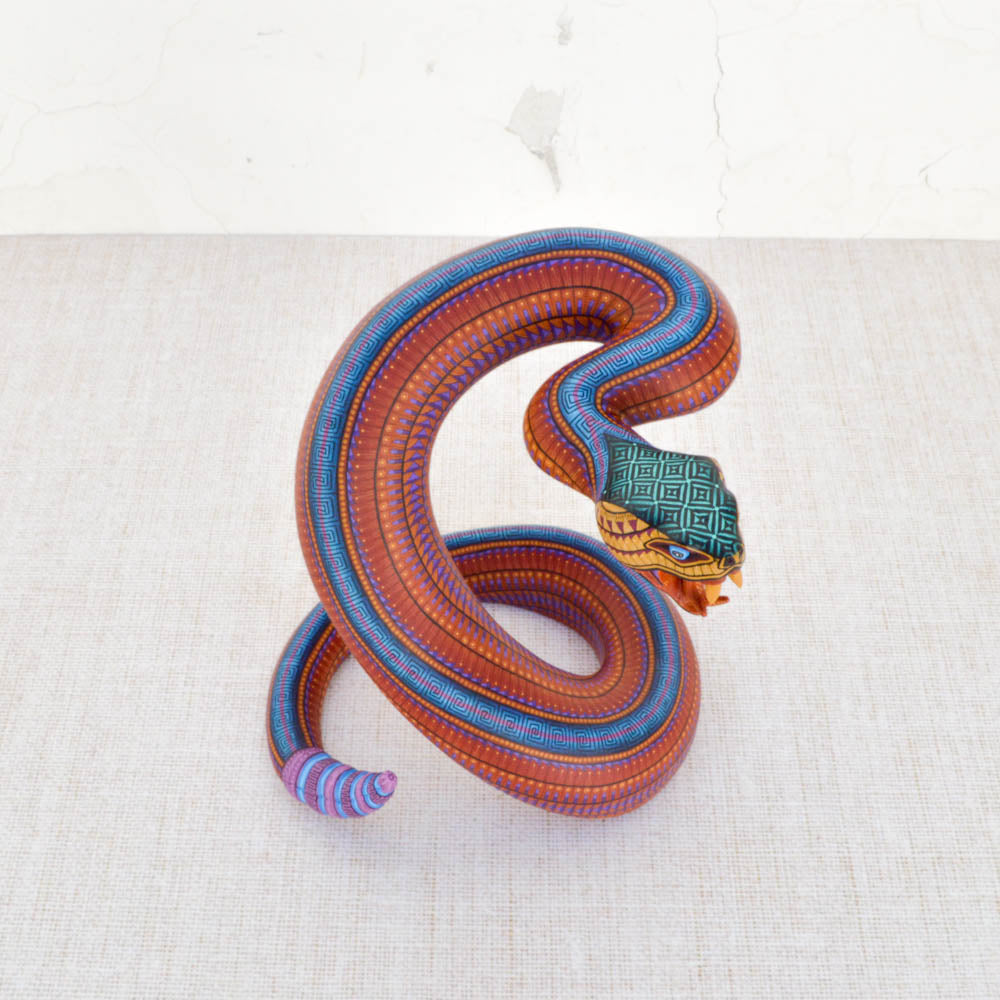Snake Alebrije Oaxacan Wood Carving