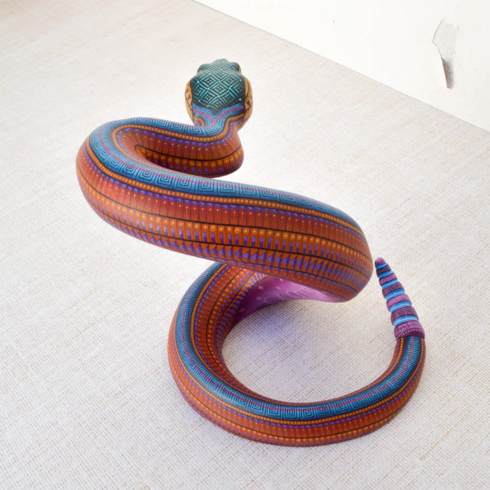 Snake Alebrije Oaxacan Wood Carving
