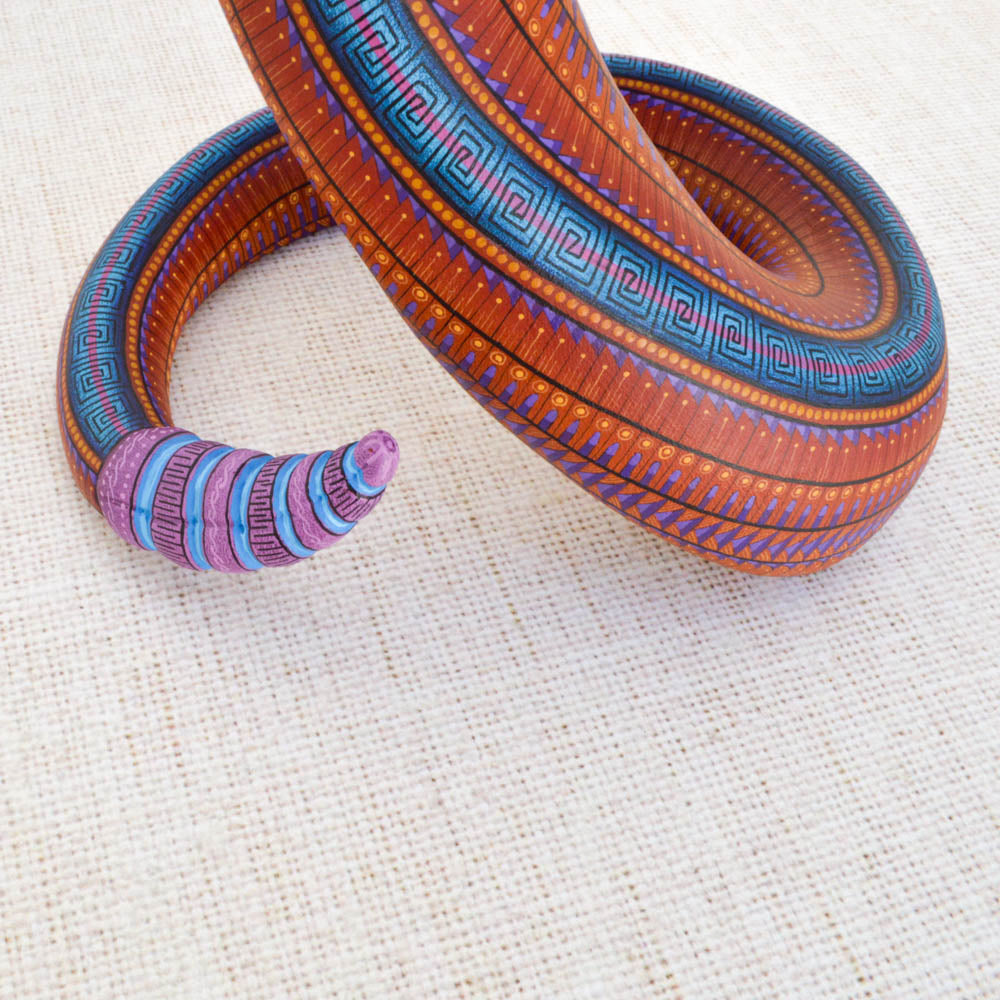 Snake Alebrije Oaxacan Wood Carving