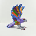 Oaxacan Eagle Alebrije — Hand-Painted Wood Carving | Mexican Folk Art | Artist-Signed