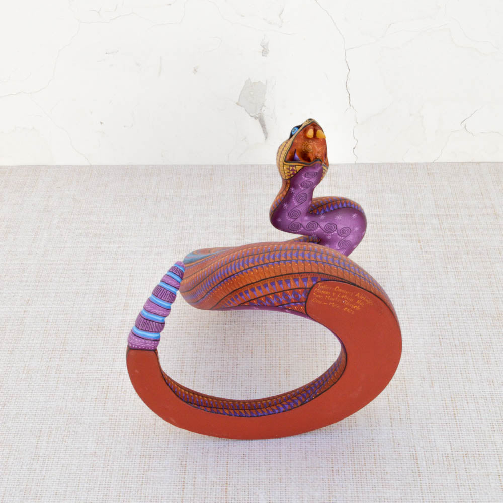 Snake Alebrije Oaxacan Wood Carving