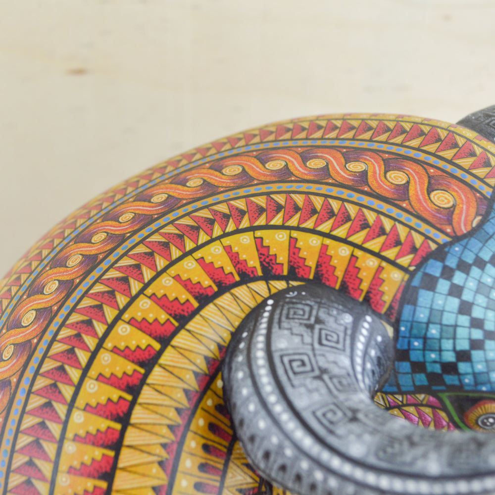 Bull Alebrije Oaxacan Wood Carving - magiamexica.com