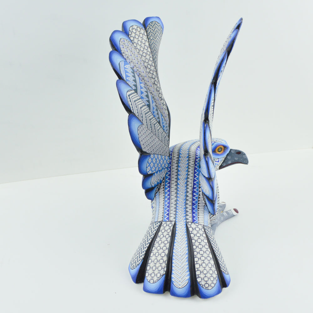Oaxacan Eagle Alebrije | Hand-Painted Wood Carving | Magia Mexica