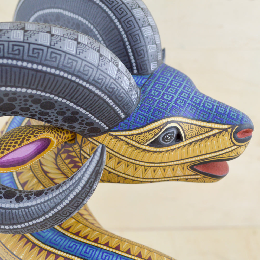 Ram Alebrije Oaxacan Wood Carving - magiamexica.com