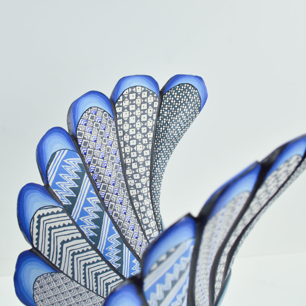 Oaxacan Eagle Alebrije | Hand-Painted Wood Carving | Magia Mexica