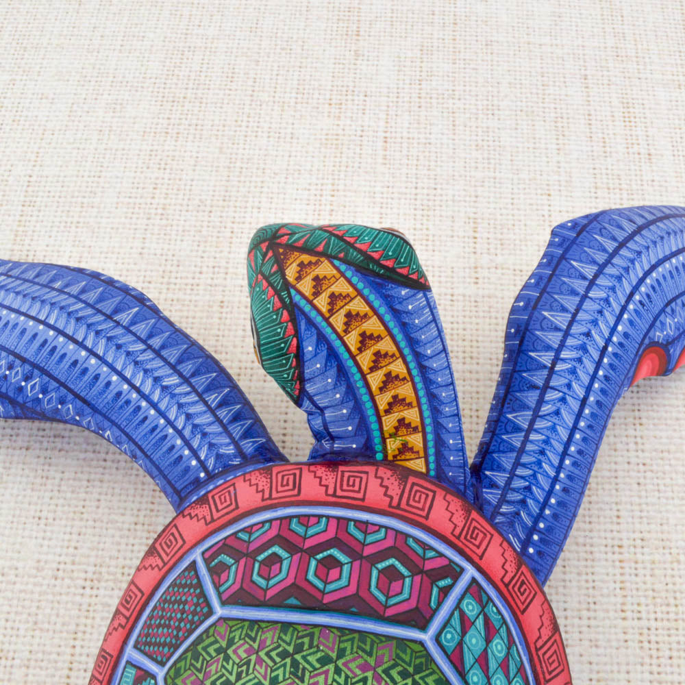 Turtle Alebrije — Oaxacan Hand-Painted Wood Carving | Mexican Folk Art | Magia Mexica